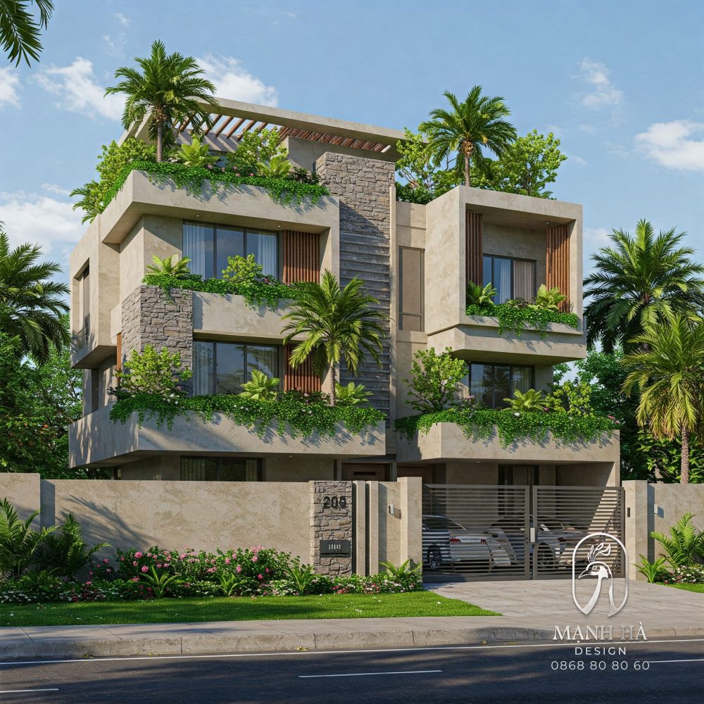 Kiến trúc biệt thự - Mạnh Hà Design